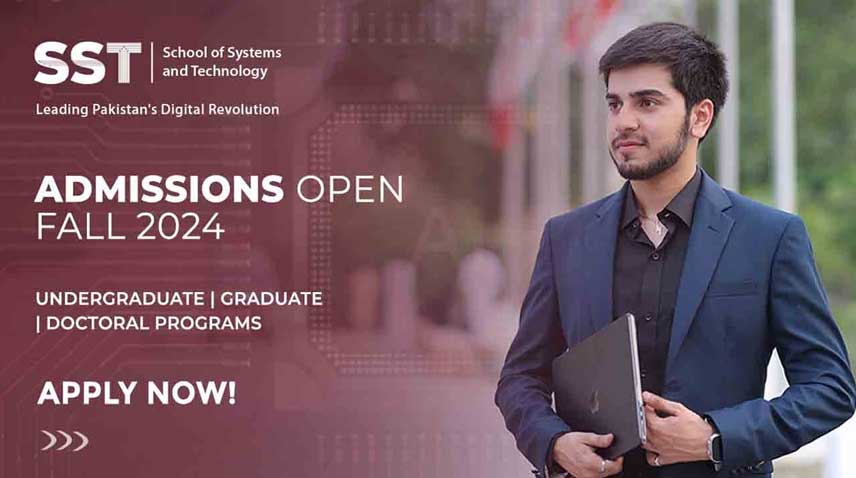 Admissions are open at School of Systems and Technology (SST) in University of Management and Technology (UMT)