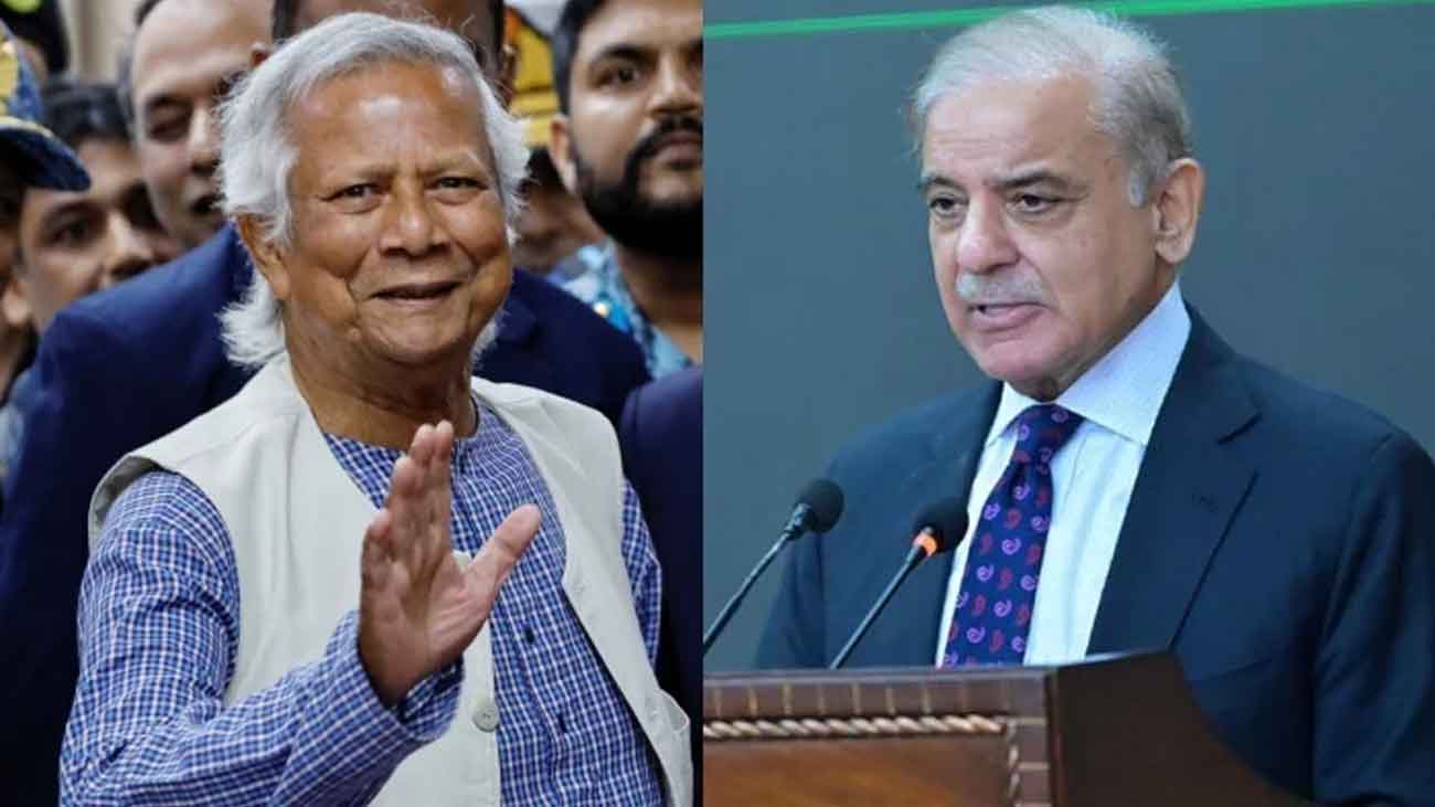 PM Shehbaz Sharif, Prof Muhammad Yunus 