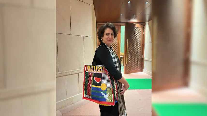 Priyanka Gandhi’s ‘Palestine’ bag sparks controversy: How she’s responding?