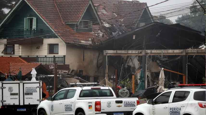 Small plane crashes into Brazil’s tourist spot, killing 10 people