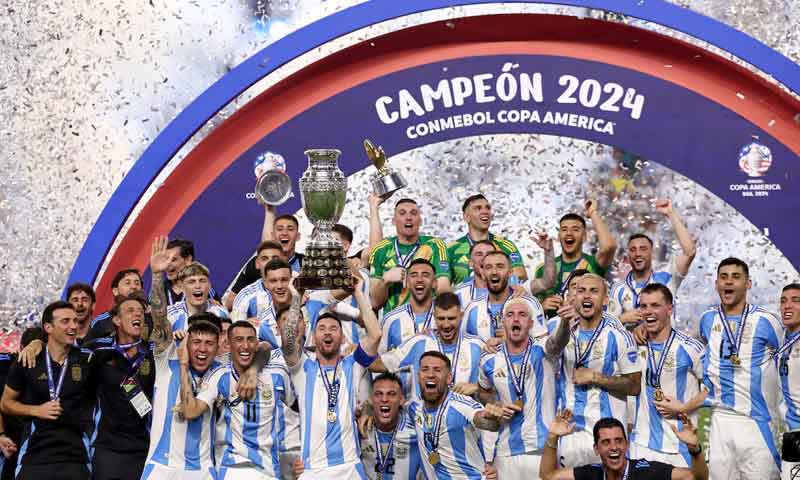 Argentina crowned Copa America champions for record 16th time after defeating Colombia