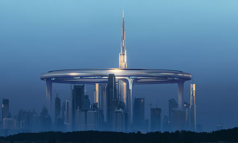New city surrounding Burj Khalifa 550 metres above the ground planned
