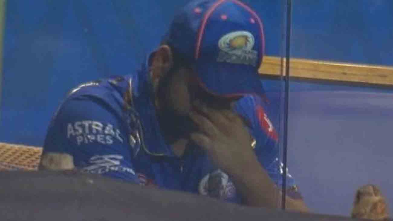 Dispirited Rohit Sharma spotted crying in dressing room during SRH match