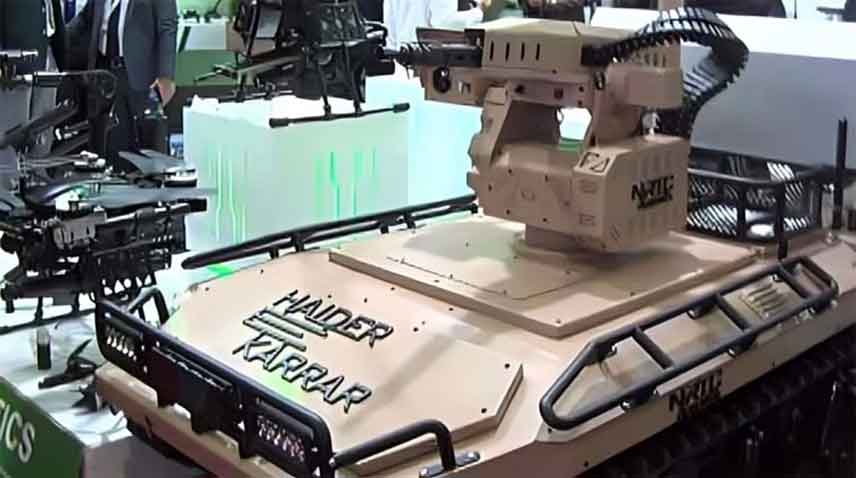 Locally developed remote-control robot 'Haider Karrar' launched