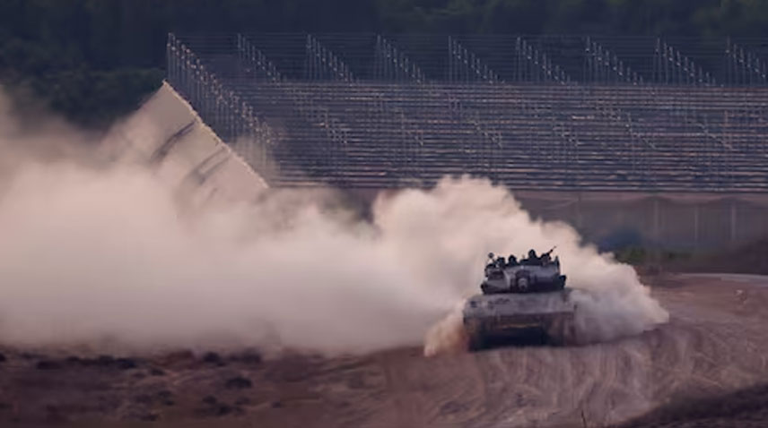 An Israeli tank in Gaza.