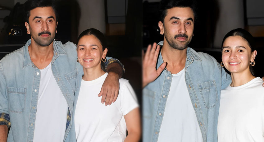Ranbir Kapoor teases Alia Bhatt in front of photographer File Photo