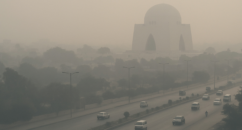 Karachi’s air turns hazardous as winter smog intensifies