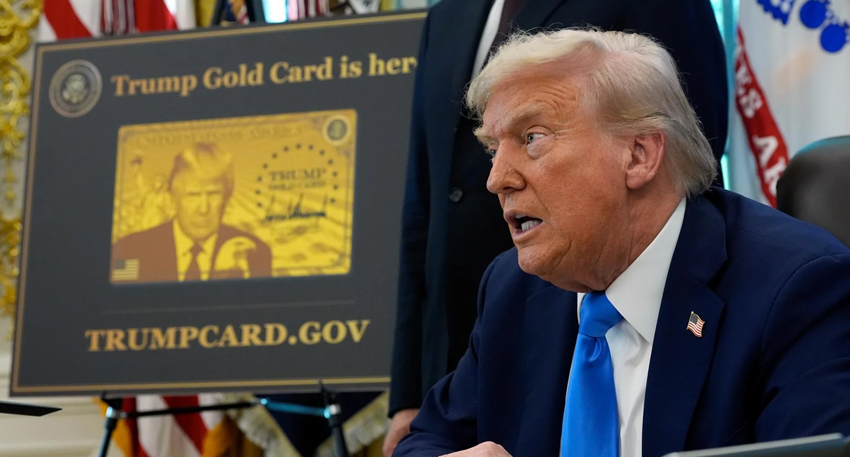 Trump launches gold card programme for expedited visas with a $1m price tag. File Photo