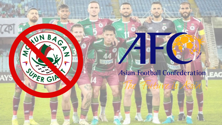 Mohun Bagan Super Giant banned by Asian Football Confederation (AFC) for refusing to play matches in Iran. File Photo
