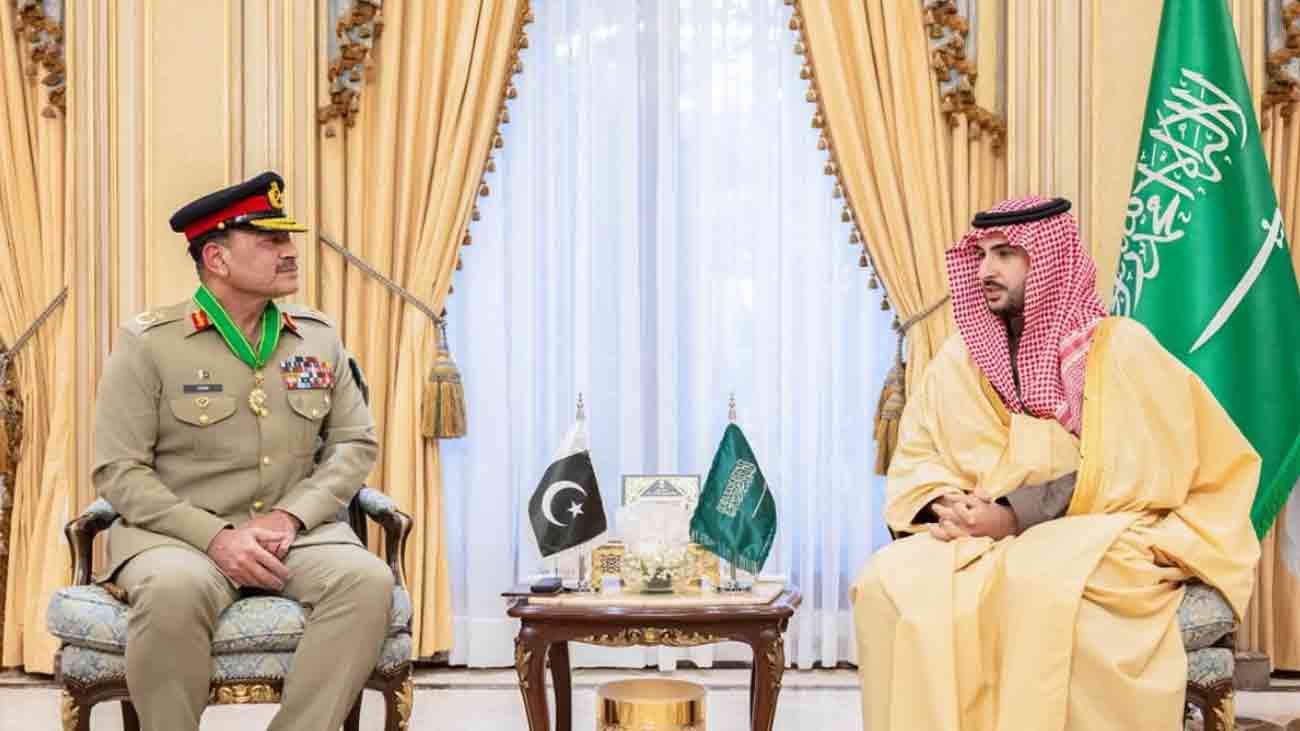 King Abdulaziz Medal conferred on Field Martial Asim Munir during Saudi visit. File photo