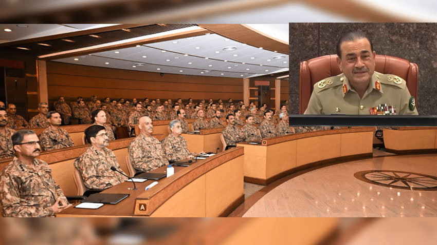 Chief of Defence Forces and Field Marshal Asim Munir chairs the 273rd Corps Commander Conference at GHQ in Rawalpindi on December 24. File Photo