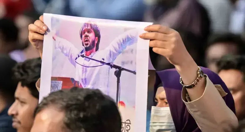 Bangladesh student leader Osman Hadi’s killers fled to India. File photo