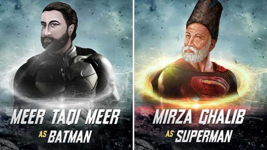 Rekhta&#039;s AI art turns famous Urdu poets into superheroes, sparking debate