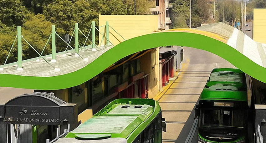 BRT Green Line and Peoples Bus Services halted temporarily BRT Green Line and Peoples Bus Services halted temporarily