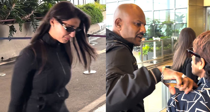 Nora Fatehi spotted crying at airport; fans upset as man insists on taking selfies Nora Fatehi spotted crying at airport; fans upset as man insists on taking selfies