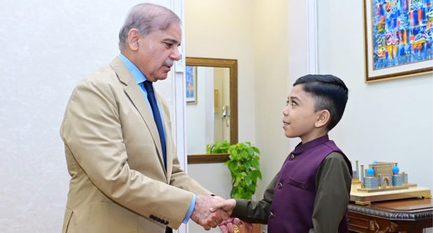 PM meets young content creator Talha Ahmad, hails his talent PM meets young content creator Talha Ahmad, hails his talent
