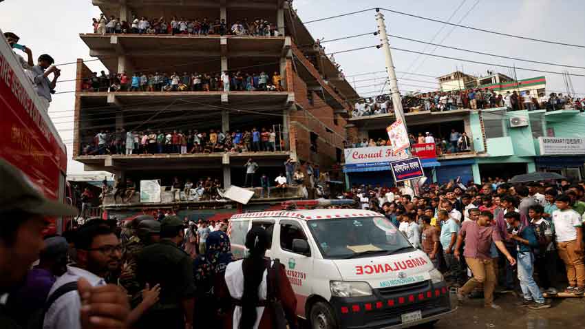 20 killed, 164 injured as Bangladesh air force jet crashes into college campus