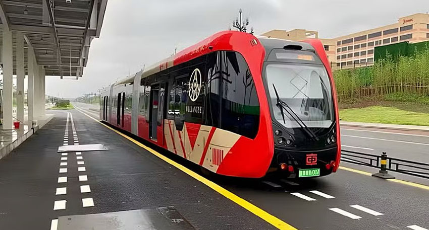 Pakistan to launch first trackless solar metro File photo