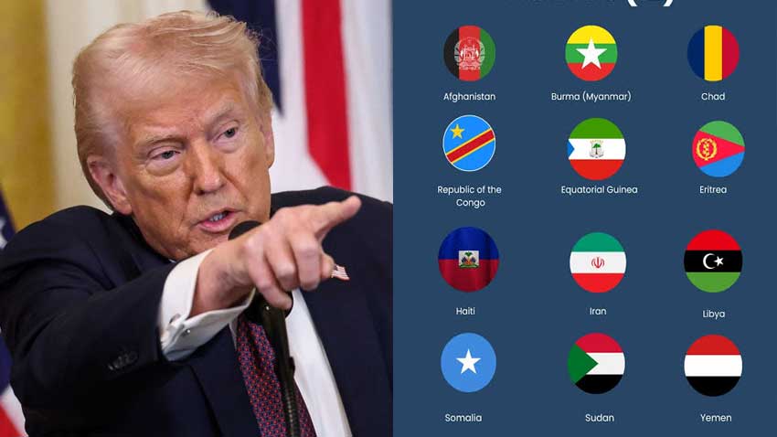 Trump’s travel ban on 12 countries goes into effect early Monday