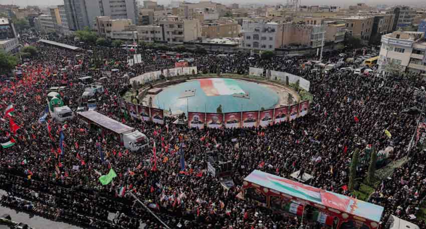 Iran holds funeral for scientists and commanders killed in war with Israel