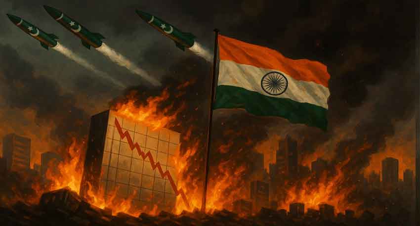 Pakistan’s retaliation sends Indian stock markets into freefall