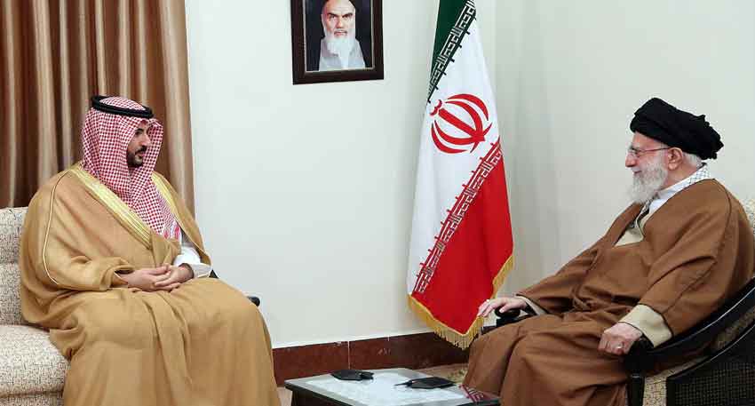 Saudi warned Iran to reach nuclear deal with Trump or risk Israeli strike Iranian Supreme Leader Ayatollah Ali Khamenei meets Saudi Defence Minister Prince Khalid bin Salman in Tehran
