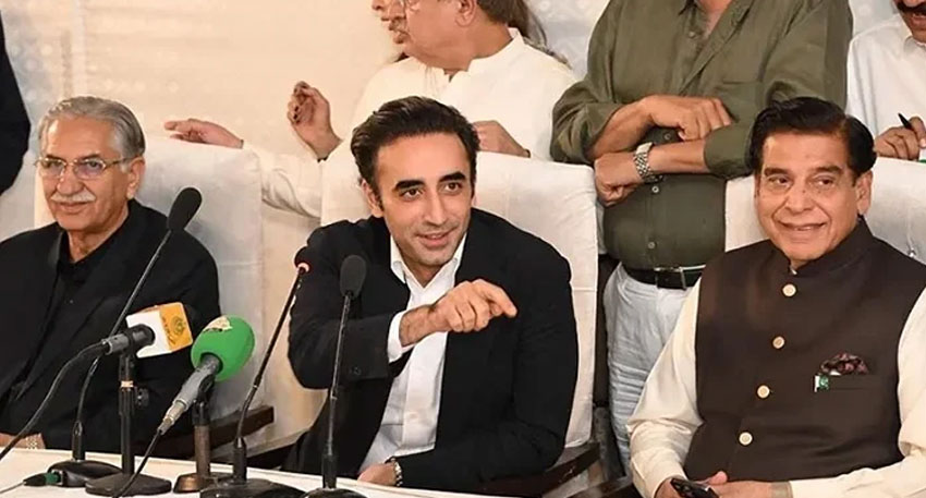 Bilawal Bhutto-Zardari at a press conference