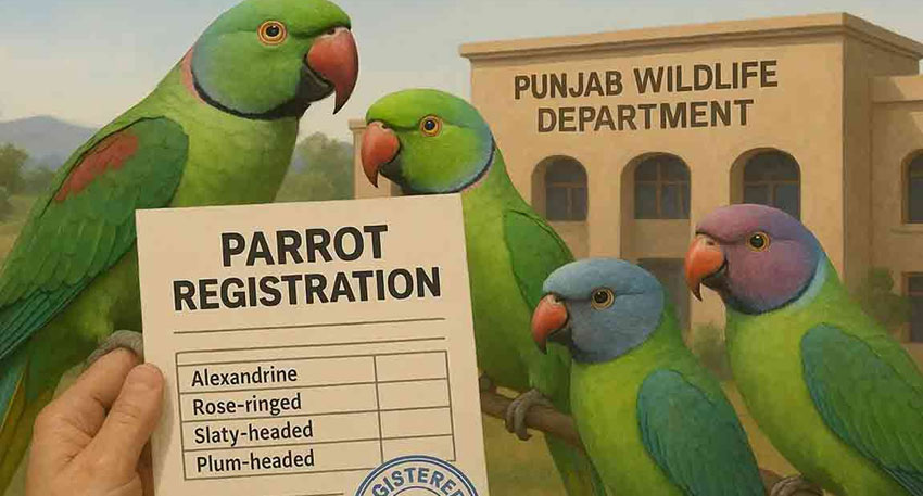 Punjab wildlife department to start registration for Parrots
