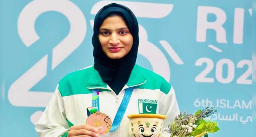 Arusha Saeed won bronze in Kurash at Islamic Solidarity Games