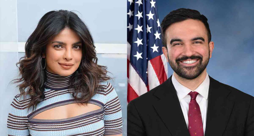 Priyanka Chopra and Zohran Mamdani. (File photo)