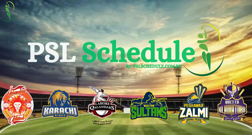 PCB has announced the PSL Schedule 2026