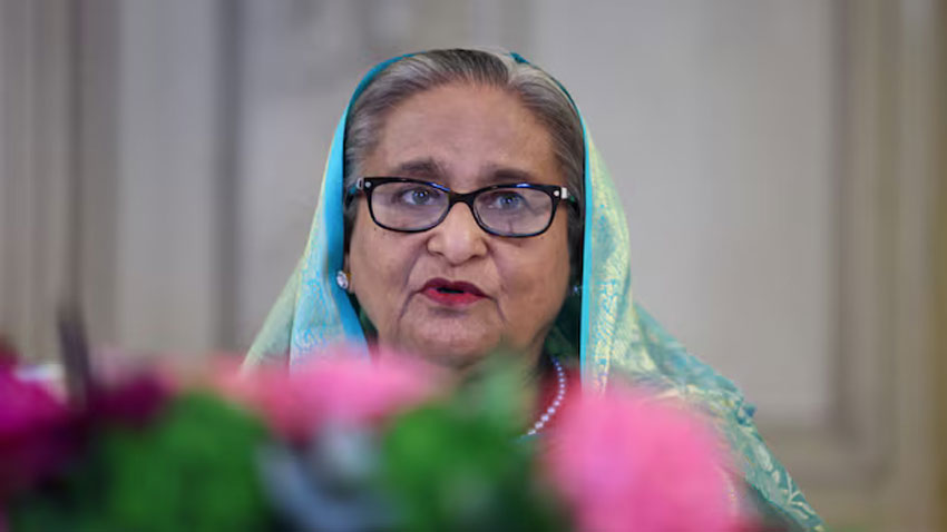 File photo of Bangladesh former Prime Minister Sheikh Hasina.