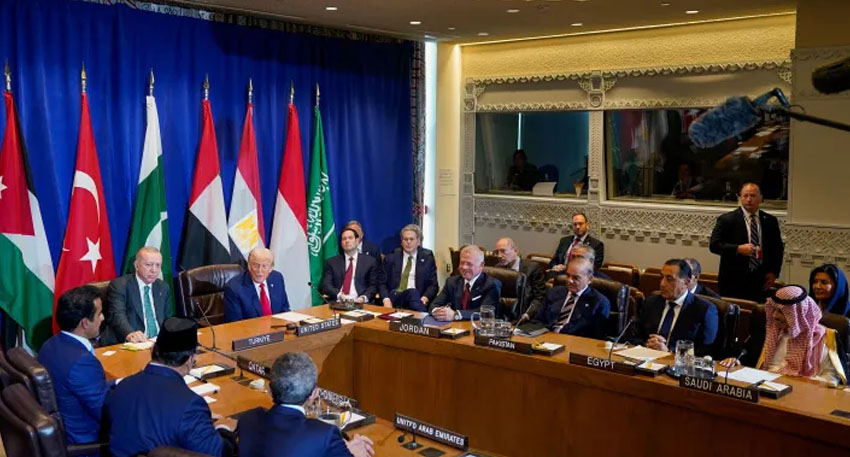 Trump with UN Security Council Members