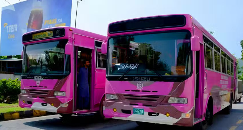 Sindh Pink Bus service route