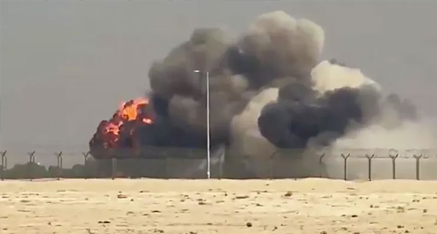 Indian Tejas fighter jet plummets at Dubai Air Show. File photo