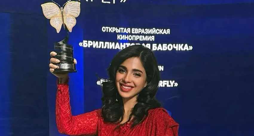 Sonya Hussyn makes history at Eurasian Film Academy awards