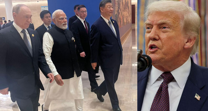 Trump highlights growing alignment between India, Russia and China at SCO summit Trump highlights growing alignment between India, Russia and China at SCO summit