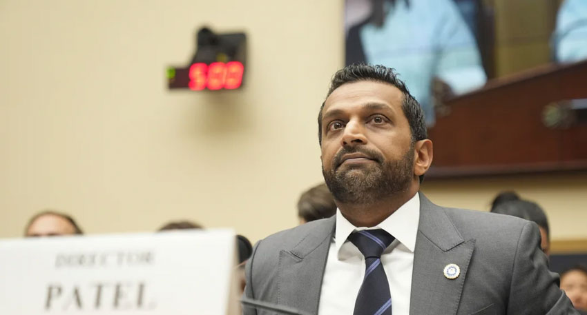 Kash Patel defends FBI’s release of Epstein files under fire from Swalwell & Democrats File Photo