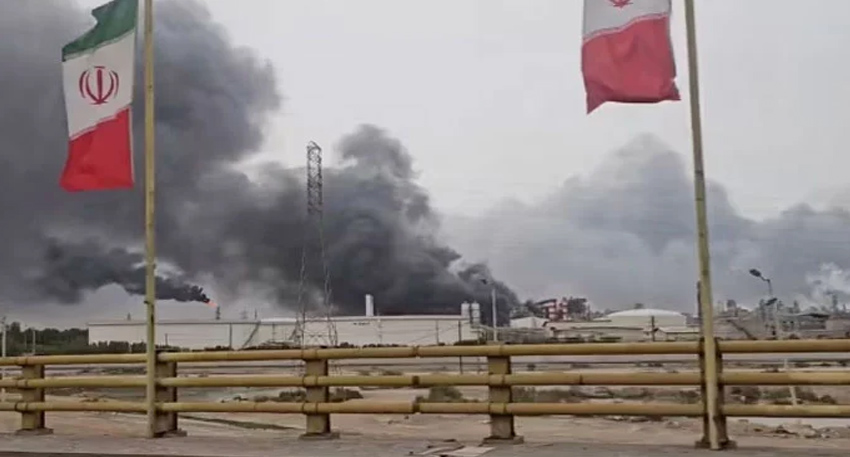 Iran Petrochemical Plant attack kills 5, US strike destroys historic stadium