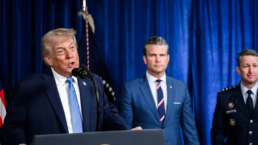 Donald Trump threatens Iran destruction as deadline pressure on Iran increases. File photo