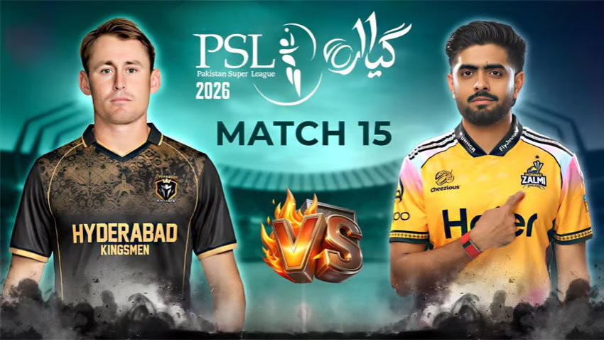 PSL 11: Peshawar Zalmi beat Hyderabad Kingsmen by 4 Wickets in last over