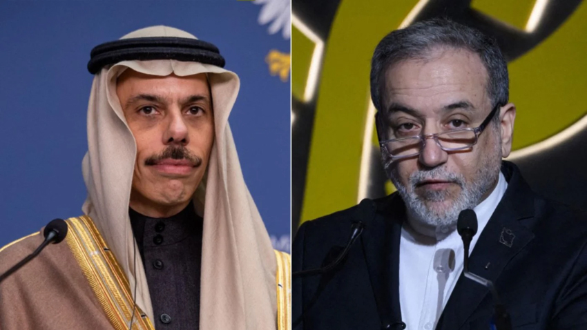 Saudi, Iranian FMs hold first call since start of war. File photo