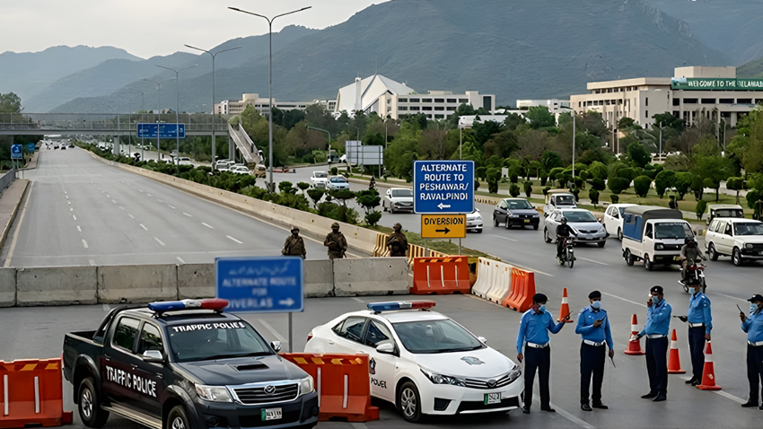 Tight security in Islamabad. File Photo