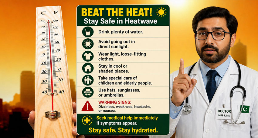 Heatwaves occur when the temperature stays much higher than average for several days in Pakistan. File photo
