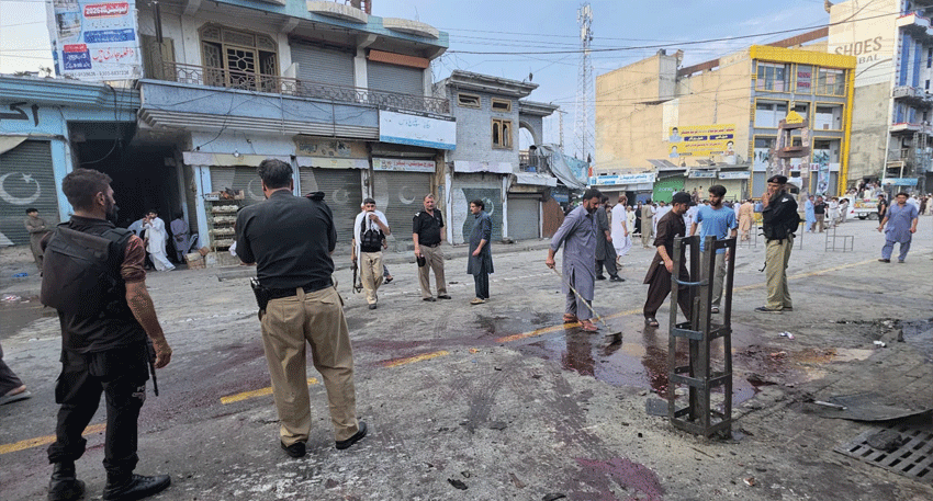 Swat suicide bombing site after attack on anti-militancy peace rally