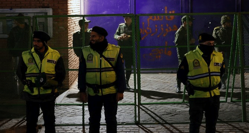 Iran judiciary building after announcement of executions in alleged espionage case