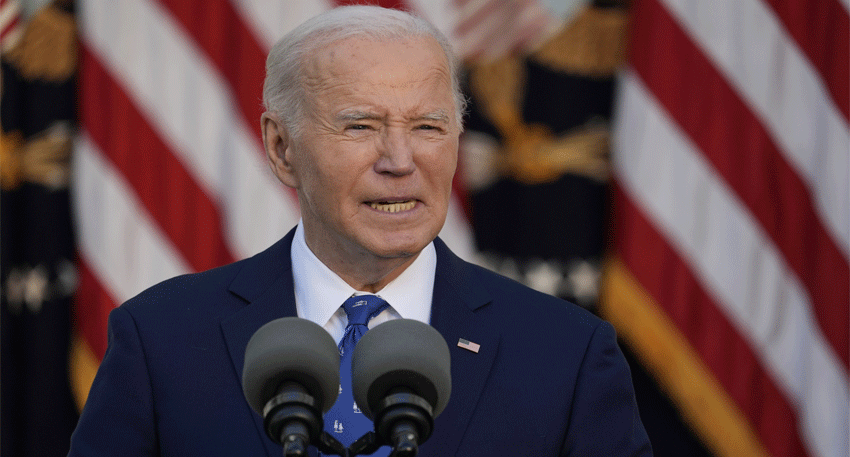 Former US president Joe Biden pictured as his son reveals an update on his cancer condition