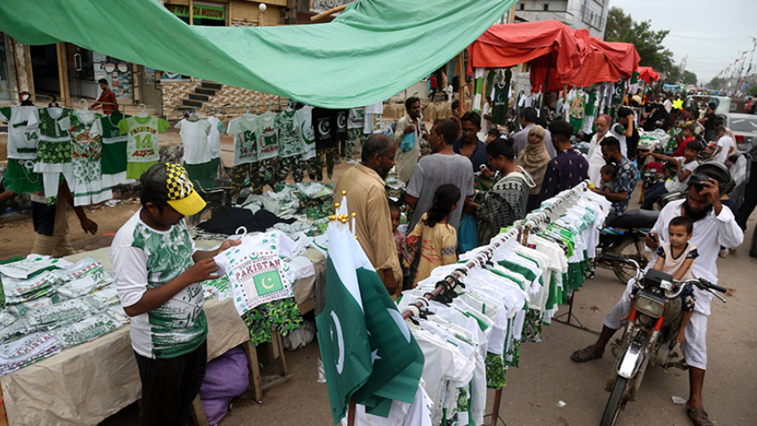 Independence Day preparations are in full swing across Pakistan. File photo