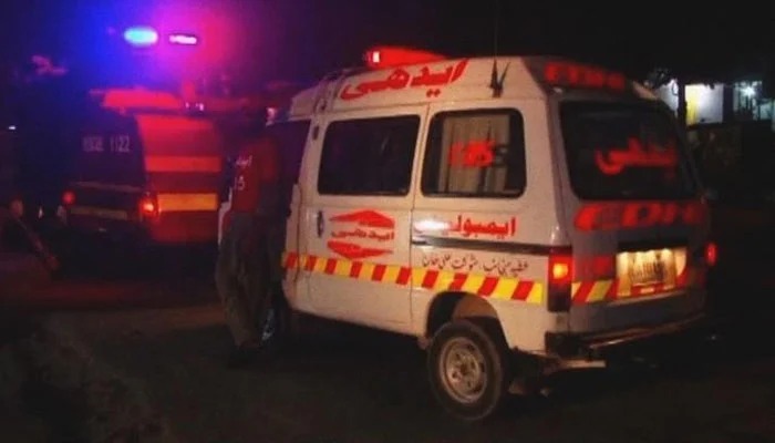 Karachi aerial firing