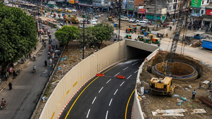 Lahore’s Hazrat Ali Hajveri Underpass opens for traffic after Nawaz Sharif’s visit. File photo